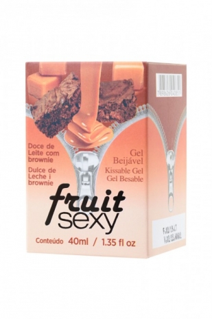 Разогревающее съедобное масло для массажа с ароматом сладкого брауни FRUIT SEXY (40 мл)