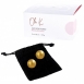 Тяжелые металлические шарики с золотым покрытием 24К CG PLEASURE BALLS0