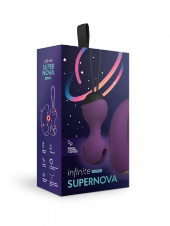 Вибро-шарики с дистанционным вибро-пультом Infinite SUPERNOVA (8 режимов)