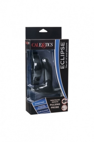 Стимулятор простаты с пульсацией и вибрацией на ДУ (браслет) Eclipse Pulsing Probe (12 режимов)