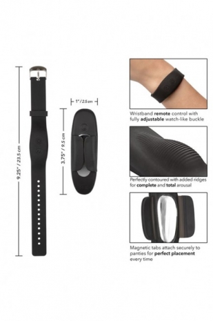 Клиторальный стимулятор на ДУ (браслет) Lock-N-Play Wristband Remote Panty Teaser (12 режимов)