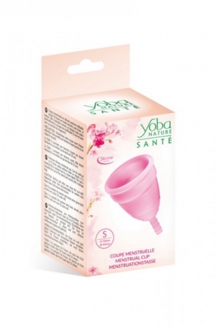 Менструальная силиконовая чаша S розовая Coupe menstruelle rose taille S