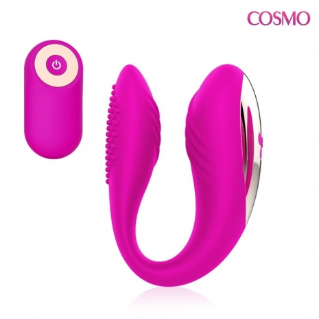 Вибромассажер для пар COSMO на дистанционном управлении Lady's Secret (10 режимов)