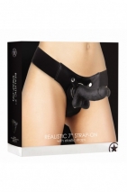 Страпон с кожаными трусиками Realistic 7'' Strap-On серии OUCH!