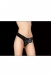 Страпон с кожаными трусиками Realistic 6'' Strap-On серии OUCH!0