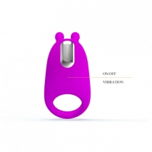 Мощное перезаряжаемое эрекционное виброкольцо PrettyLove Rabbit Vibrator (7 режимов)