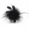 Черная перьевая мини кисточка Bijoux Indiscrets POM POM