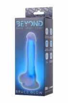 Светящийся в темноте реалистичный фаллоимитатор Beyond Bruce Glow