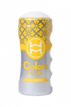 Мастурбатор нереалистичный в колбе Colors Frill Yellow MensMax