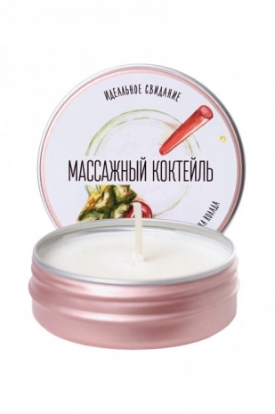 Массажная свеча Массажный коктейль с ароматом Пина колады (30 мл)
