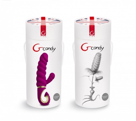 Вибратор для двойной стимуляции Gvibe Gcandy - Sweet Raspberry (2 мотора, 6 режимов)
