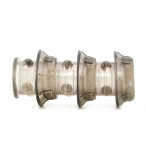 Стимулирующая рельефная насадка на пенис Dr. Joel Kaplan Beaded Girth Ring Triple Stacker