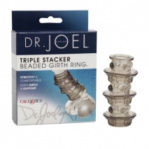 Стимулирующая рельефная насадка на пенис Dr. Joel Kaplan Beaded Girth Ring Triple Stacker