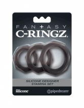 Набор граненых эрекционных колец Fantasy C-Ringz Silicone Designer Stamina Set