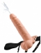 Фаллопротез с функцией эякуляции Hollow Squirting Strap-On with Balls 7.5''1