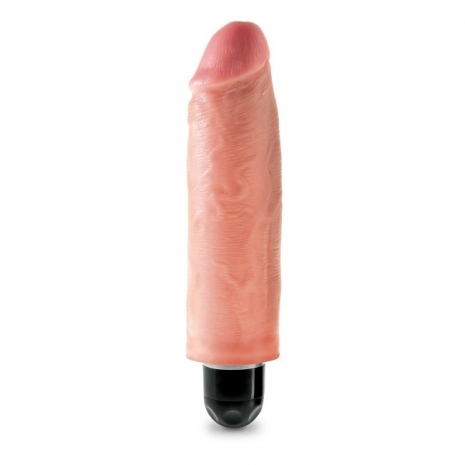 Небольшой реалистичный вибратор PipeDream King Cock Vibrating Stiffy 6'' (многоскор. вибрация)