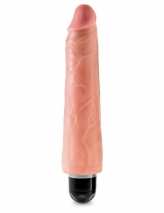 Большой реалистичный вибратор PipeDream King Cock Vibrating Stiffy 9'' (многоскор. вибрация)