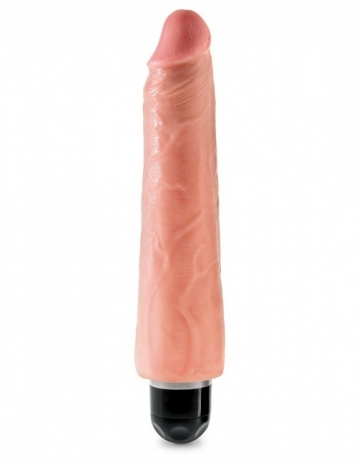 Большой реалистичный вибратор PipeDream King Cock Vibrating Stiffy 9'' (многоскор. вибрация)