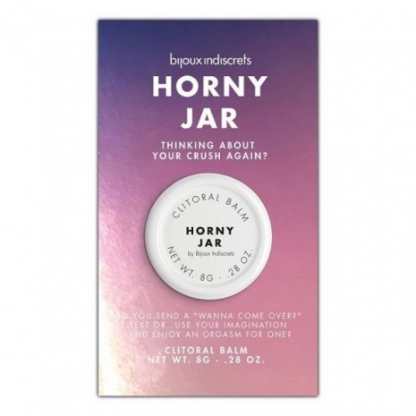 Возбуждающий клиторальный бальзам HORNY JAR с ароматом сандалового дерева (8 г)