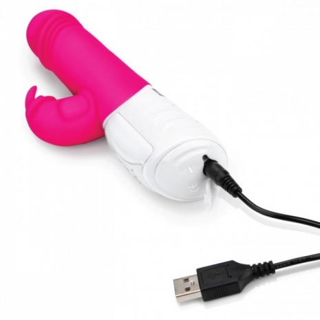 Фрикционный перезаряжаемый вибратор Thrusting Rabbit Vibrator (10 режимов, 2 мотора)