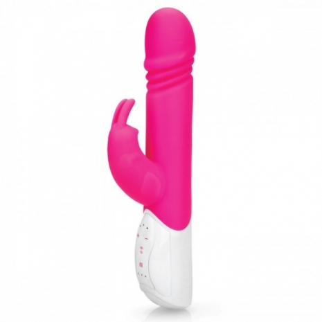 Фрикционный перезаряжаемый вибратор Thrusting Rabbit Vibrator (10 режимов, 2 мотора)