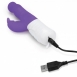 Перезаряжаемый G-вибратор Slim Shaft Rabbit Vibrator с вращающимися шариками (7 режимов)2