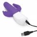 Вибратор для тройной стимуляции Double Penetration Rabbit Vibrator с вращающимися шариками (7 режимов)2