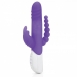 Вибратор для тройной стимуляции Double Penetration Rabbit Vibrator с вращающимися шариками (7 режимов)0