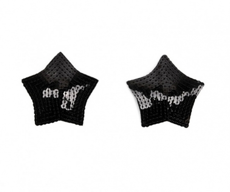 Блестящие многоразовые пестисы-звездочки на клейкой основе Sexy Nipple Tassels