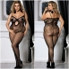 Комбинезон-сетка с вырезом на животике Queen Size1