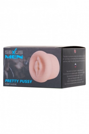 Универсальная мягкая насадка на вакуумную помпу Sexus Men PRETTY PUSSY