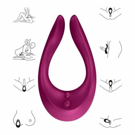 Универсальный стимулятор для пар Satisfyer Partner Multifun 2 Endless Joy (3 мотора, 10 режимов)