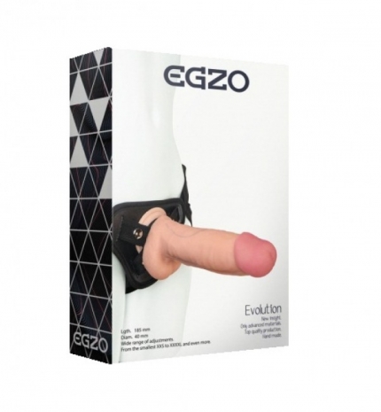 Страпон EGZO Evolution с реалистичным фаллосом (16 см)
