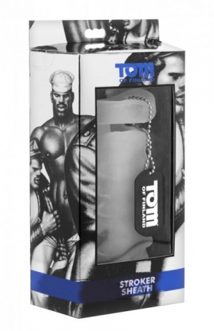 Ребристая насадка для утолщения члена Stroker Sheath Tom of Finland