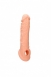 Удлиняющая насадка на пенис с фиксацией на мошонке Penis Extender with Rings (21 см)0