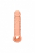 Удлиняющая насадка на пенис с фиксацией на мошонке Penis Extender with Rings (21 см)3