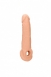 Удлиняющая изогнутая насадка на пенис для стимуляции G-точки Penis Extender with Rings (22 см)0