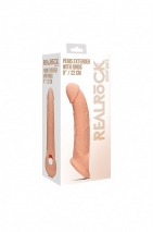 Удлиняющая изогнутая насадка на пенис для стимуляции G-точки Penis Extender with Rings (22 см)