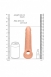 Удлиняющая изогнутая насадка на пенис для стимуляции G-точки Penis Extender with Rings (22 см)4
