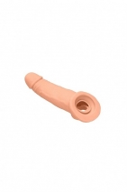 Удлиняющая изогнутая насадка на пенис для стимуляции G-точки Penis Extender with Rings (22 см)