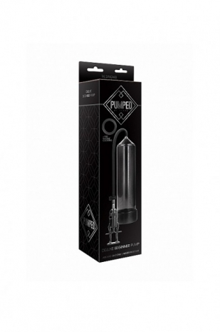 Ручная вакуумная помпа для мужчин с насосом в виде поршня Deluxe Beginner Pump