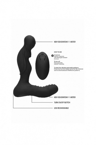 Перезаряжаемый стимулятор простаты Vibrating Anal Plug / Prostate Massager No 76 (10 режимов)