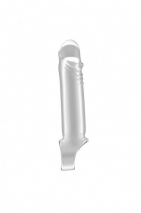 Удлиняющая насадка закрытого типа с фиксацией на мошонке No 31 Stretchy Penis Extension