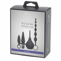Набор анальных игрушек Pleasure Overload Fifty Shades of Grey (4 предмета, 10 режимов)