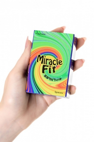 Тонкие латексные контурные презервативы Sagami Miracle Fit (5 шт)