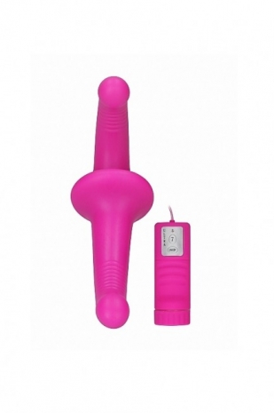 Безремневой страпон с вибрацией Vibrating Silicone Strapless Strapon (7 режимов)