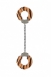 Металлические наножники с тигровой меховой обивкой для щиколоток Furry Ankle Cuffs0