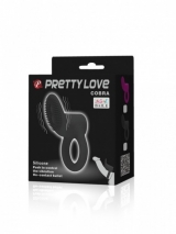 Эрекционное кольцо с клиторальным стимулятором Pretty Love COBRA