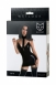 Платье с кружевным чокером и подвязками для чулок Glossy Ivy из материала Wetlook L3