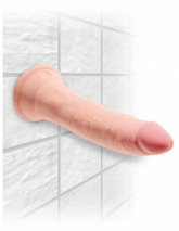 Супер гибкий реалистичный фаллос на присоске King Cock Plus 7'' Triple Density Cock